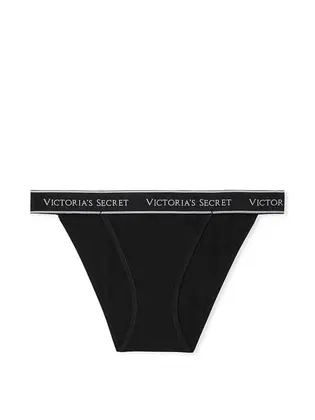 Труси Logo Cotton Tanga Panty, чорний