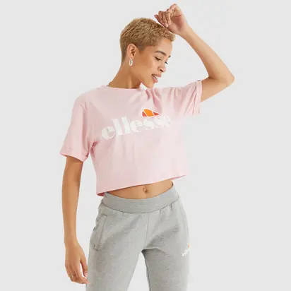 Футболка Ellesse Alberta Cropped Tee, рожевий