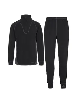 Термобілизна набір THRILLER - UNISEX M/FLEECE BASE LAYER Trespass XXS Чорний