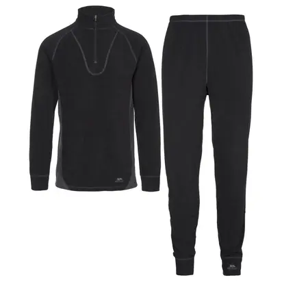 Термобілизна набір THRILLER - UNISEX M/FLEECE BASE LAYER Trespass XXS Чорний
