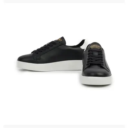Кросівки Barbour Leather Trainers Black/White