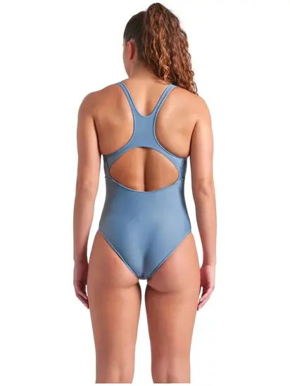Купальник SOLID SWIMSUIT CONTROL PRO BAC, сіро-синій