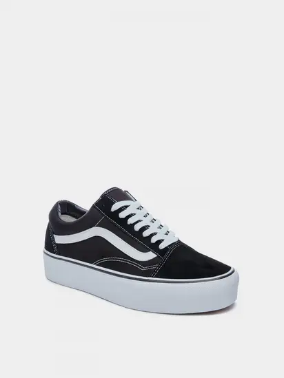 Кеди низькі Vans жін., чорний з білим