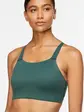 Топ Nike SWOOSH LUXE BRA, темно-зелений