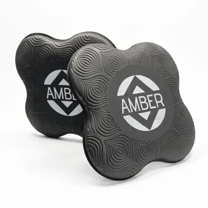 Набір аксесуарів для йоги «Комфорт і безпека» AMBER 4 в 1 чорний