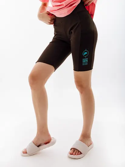 Шорти Nike W NSW TIGHT SHORT RIB SU, коричневий