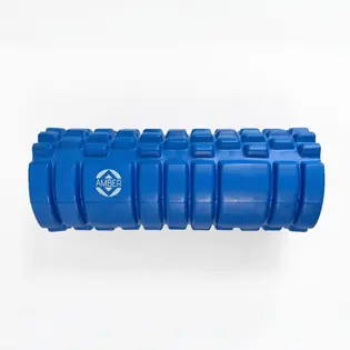 Масажний ролик Amber 33×14 см синій
