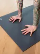 Килимок для йоги PADMA Studio Bodhi 200×65×0.5 см антрацит