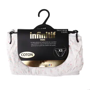 Труси Infinitif SLI SLIP F персиковий, білий, сірий 46-48