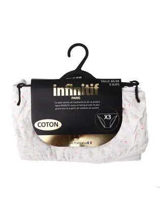 Труси Infinitif SLI SLIP F персиковий, білий, сірий 46-48