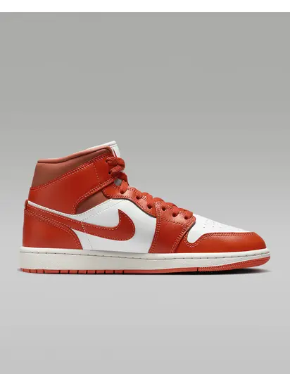 Кросівки жіночі Air Jordan 1 Mid Orange/White