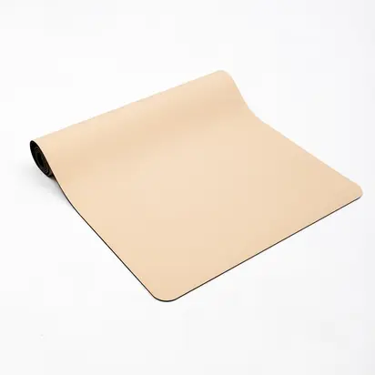 Килимок для йоги каучуковий Vimal Core Beige RAO 183×68×0.5 см