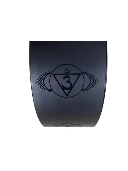 Йога-колесо Seven Chakras RAO поліуретанове чорне 32×13 см