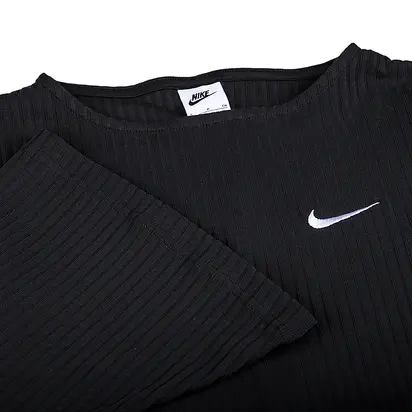 Кофта Nike W NSW RIB JRSY LS TOP, чорний