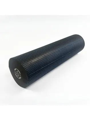 Масажний ролик для спини та МФР Foam Roller Amber Point 60×15 см чорний