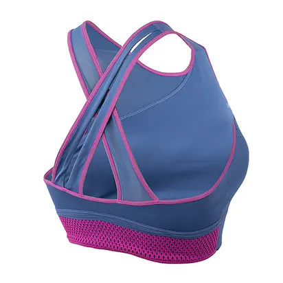 Топ New Balance Q Speed Bra, синій