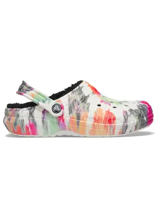Крокси Crocs classic lined tie dye clog
