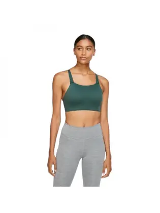 Топ Nike SWOOSH LUXE BRA, темно-зелений