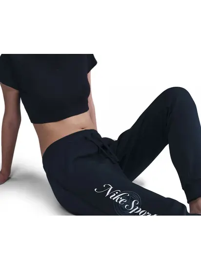 Штани W NSW CLUB FLC GX STD PANT Nike L Чорний