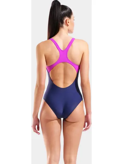 Купальник закритий для жінок Arena KIKKO SWIMSUIT SWIM PRO BACK синій, рожевий