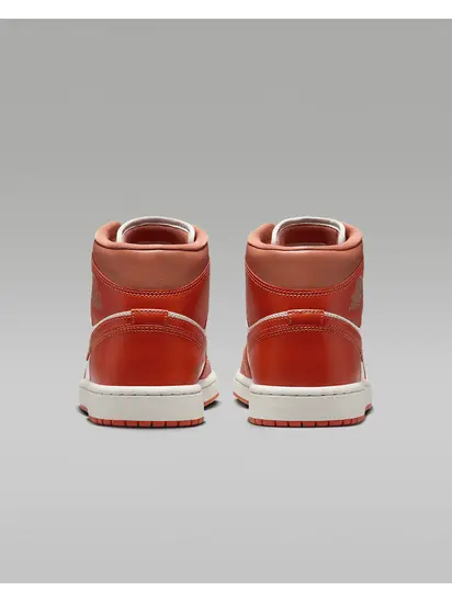 Кросівки жіночі Air Jordan 1 Mid Orange/White