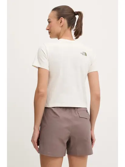 Футболка T-shirt Flora Embroidered THE NORTH FACE M Бежевий