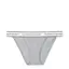 Труси Logo Cotton Tanga Panty, сірий з білим