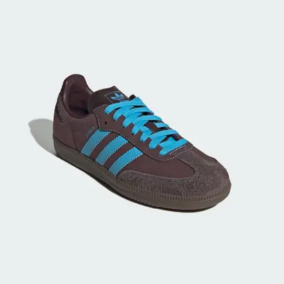 Кросівки Adidas Samba OG, коричневий з блакитним