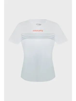 Футболка Saucony ENDORPHIN SHORT SLEEVE, білий