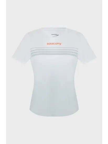 Футболка Saucony ENDORPHIN SHORT SLEEVE, білий