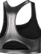 Топ Nike W NK SWOOSH ICNCLSH SHMR BRA, чорний з сріблястим
