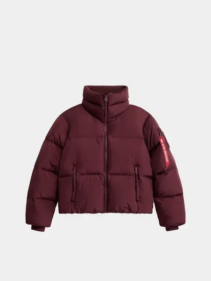 Куртка Alpha Industries SIERRA SHORT PUFFER W, бордовий