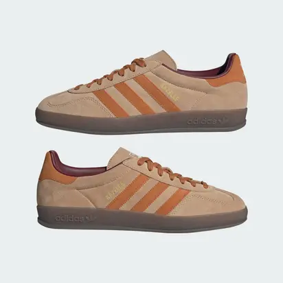 Кросівки Adidas Gazelle Indoor, бежевий з коричневим