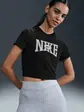 Футболка W NSW SLIM CROP TEE STREET Nike L Чорний