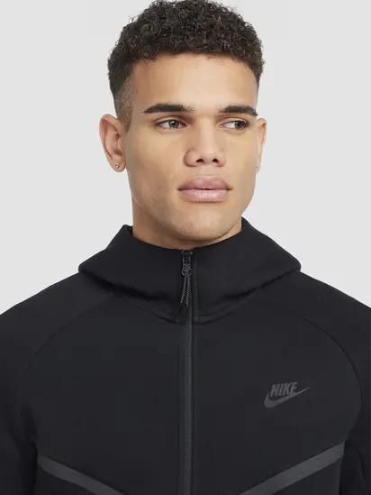 Кофта NIKE TECH SET FLEECE FULL ZIP BLACK