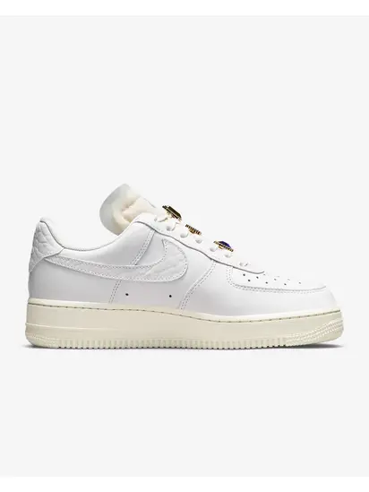 Кросівки Nike WMNS AIR FORCE 1 LO PRM, білий з бежевим