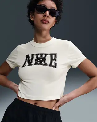 Футболка W NSW SLIM CROP TEE STREET Nike L Білий