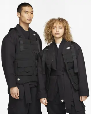 Куртка Nike x Peaceminusone G-Dragon 2+1 Jacket Black kimono