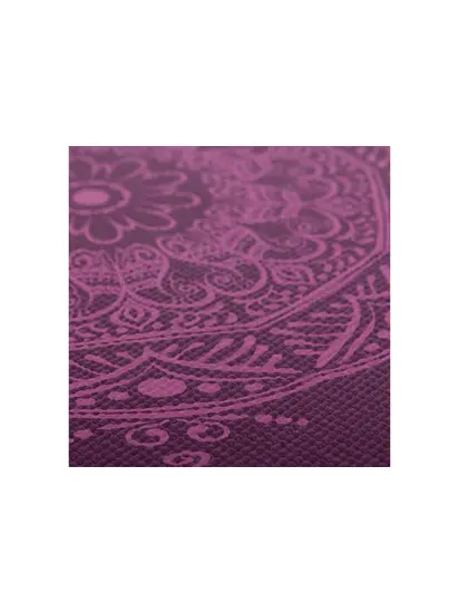 Килимок для йоги Leela Mandala Bodhi баклажан — баклажанова мандала 183x60x0.45 см