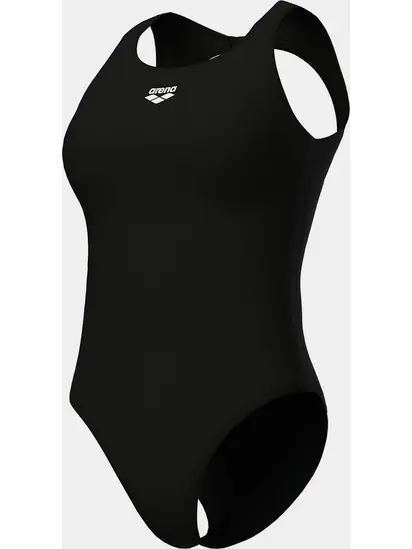Купальник закритий для жінок Arena O BACK SWIMSUIT SOLID ONE PIEC чорний, білий