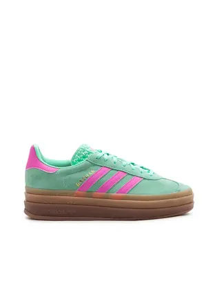 Кросівки Adidas Gazelle Bold, зелений з рожевим