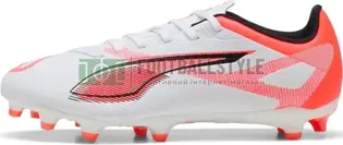 Бутси Puma ULTRA 5 PLAY FG/AG білий, помаранчевий Уні 40.5