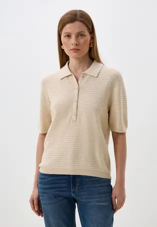 Блуза поло women's cardigan Tom Tailor M Бежевий
