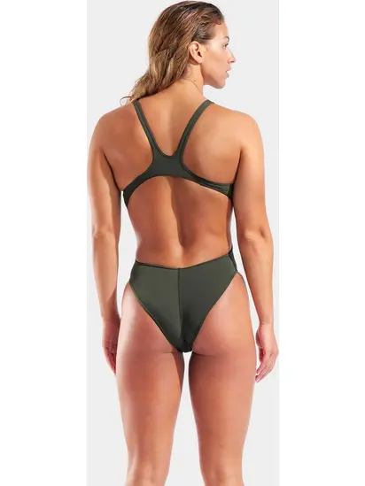Купальник закритий для жінок Arena TEAM SWIMSUIT SWIM TECH SOLID темно-зелений