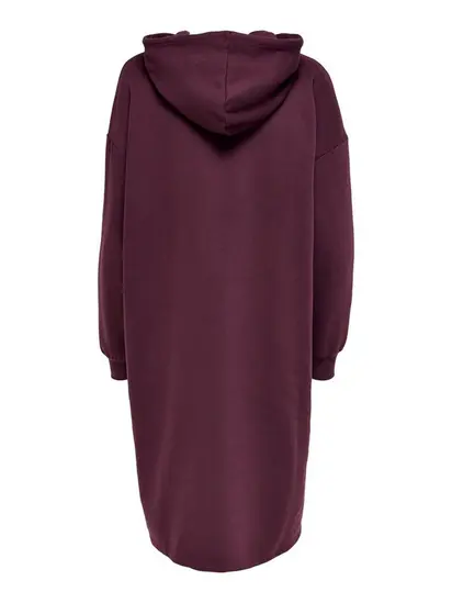 Сукня ONLCHELSEA LIFE L/S OVERSIZE DRESS SWT ONLY L Бордовий