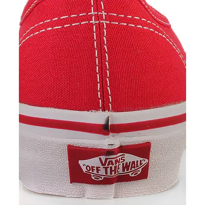 Кеди Vans AUTHENTIC, червоний з білим