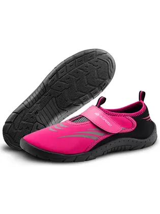 Аквашузи Aqua Speed AQUA SHOE MODEL 27C 7619 рожевий, сірий, чорний Уні 35 , Цвет рожевий