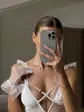 Білий спокусливий боді з доступом (DO3800/1)