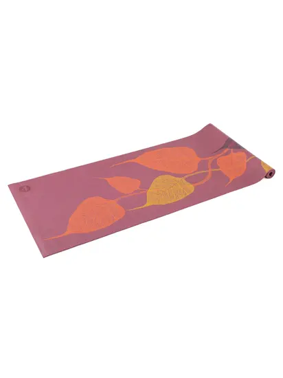 Килимок для йоги Leaves 3C Leela Collection Bodhi Червона Слива 183x60x0.45 см