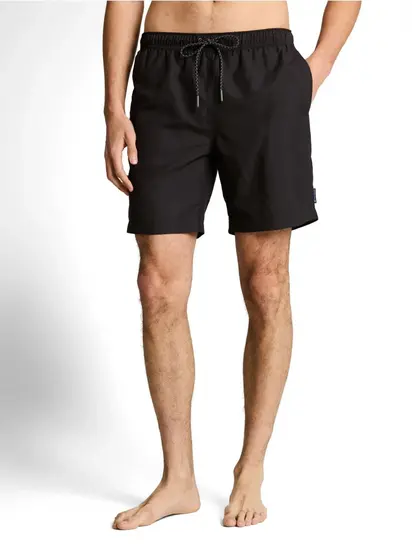 Шорти для плавання swim shorts with drawstring Tom Tailor M Чорний